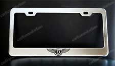 BENTLEY Logo License Plate Frame, Custom Made of Chrome Plated Metal picture