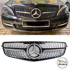 Diamond Front Grille Grill w/LED Star For Mercedes-Benz W204 C200 C300 2008-2013 picture