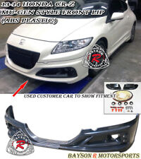 Mu-gen RZ Style Front Lip + Fog Covers (ABS) + LED Fits 13-15 CR-Z 2dr picture