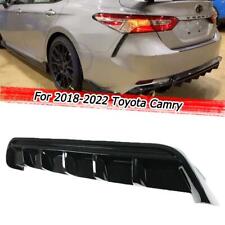 For 2018-2022 Toyota Camry SE XSE GT Shark Fin Glossy Black Rear Bumper Diffuser picture