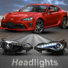 LED Headlights for 13-16 Scion FR-S Subaru BRZ Projector Front Lamps Black Clear picture