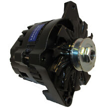 LActrical NEW BLACK HIGH OUTPUT ALTERNATOR FITS CHEVY GM 200 AMP 1-WIRE 65-85 picture