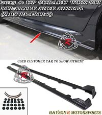 Fits 15-21 Subaru WRX STi 4dr ST-Style Side Skirts (ABS Plastic) picture