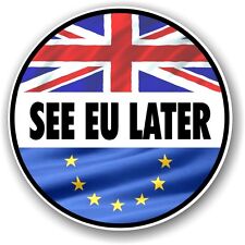 2 pcs ' SEE EU LATER ' EU Europe Referendum Brexit Vote vinyl car stickers decal picture