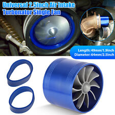 Universal 2.5in Turbo Cold Air Intake Hose Single Fan Turbonator Fuel Gas Saver picture