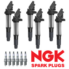 Ignition Coil & NGK Platinum Spark Plug for BMW 330Ci 325i 525i 745i X3 X5 UF522 picture