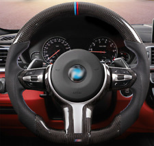 Carbon Fiber Flat Perforated Steering Wheel for BMW F80 F82 F30 X5 X M1 M2 M3 M4 picture
