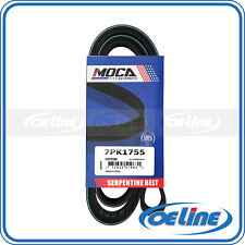 EPDM Serpentine Belt for 04-08 Acura TSX 2.4L & 07-09 Honda CR-V 2.4L 7PK1755 picture