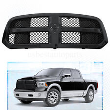 For 2013-2018 Dodge Ram 1500 Glossy Black Mesh Front Bumper Upper Grille Grill picture