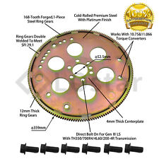 LS Adapter Flexplate With Bolts Kit LS1 TH400 TH350 700R4 Swap Flywheel SFI picture