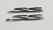 Chevy SS Commodore G8 Holden SS Rear Door Emblem Badge VE VF  PAIR Gray Chrome picture