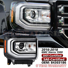 2016-2018 GMC Sierra 1500 HID/Xenon LED Headlight DRL Projector Passenger Right picture