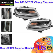 Pair Set For 2016-2022 Chevy Camaro HID/Xenon LED Projector Headlights Headlamps picture