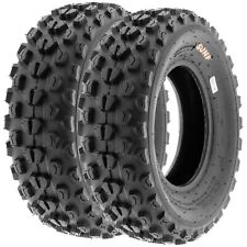 Pair of 2, 21x7-10 21x7x10 Quad ATV All Terrain AT 6 Ply Tires A017 by SunF picture