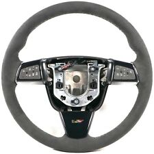 2009-2015 Cadillac CTS-V Steering Wheel Automatic Black Suede Black Stitching picture