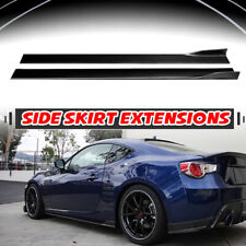 Gloss Black Side Skirt Extension Lip Rocker For Subaru BRZ 86 SCION FRS picture
