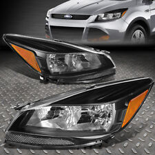 FOR 13-16 FORD ESCAPE BLACK HOUSING AMBER CORNER HEADLIGHT REPLACEMENT HEADLAMP picture