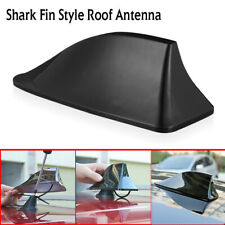 Black Shark Fin Roof Antenna Aerial FM/AM Radio Signal Decor Car Trim Universal picture
