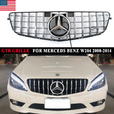 GTR Style Front Grille W/Led Star For Mercedes Benz W204 C280 C250 C300 2008-14 picture