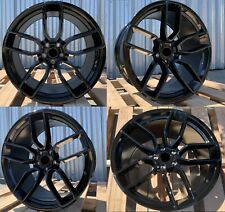 20 Inch Gloss Black Wheels 20x9.5 / 20x10.5 Fit Dodge Charger Challenger Set 4 picture