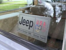 Jeep Official Sponsor of 1988 Olympics Team Window Decal Sticker Grand Wagoneer picture