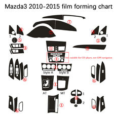 For mazda 3 2010-2015 3D Carbon Fiber black Pattern Interior DIY Trim Decals picture