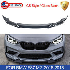 For BMW M2 F87 2019-2021 CS Style Front Bumper Splitter Spoiler Lower Lip Black picture