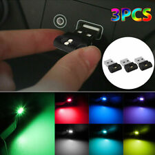 3* Mini USB RGB LED Car Interior Light Touch Key Neon Atmosphere Ambient Lamp picture