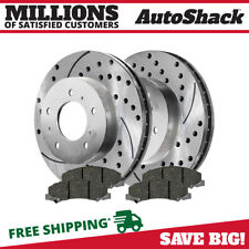 Front Drilled Slotted Brake Rotors & Pads for Chevy Impala Limited Buick Lucerne picture