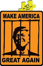 Anti Trump Lock Him Up Make America Great Again Funny Decal Sticker p209 picture