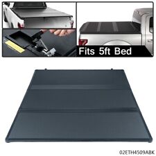 Lock Tri-Fold Hard Tonneau Cover Fit For 15-21 Chevy Colorado GMC Canyon 5Ft Bed picture