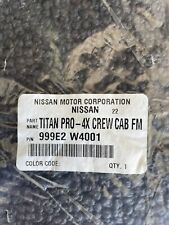 999E2-W4001 - Nissan Titan Crew Cab Pro4X Floor Mats  NEW OEM - 999E2W4001 picture