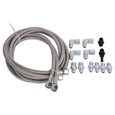 Flexible SS Braided Transmission Cooler Hose Line For GM Chevy 1996 &Newer 4L80E picture