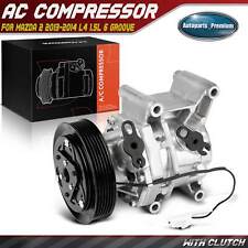 A/C Compressor with Clutch for Mazda 2 2013-2014 L4 1.5L With 6 Groove Pulley picture
