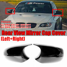 M3 Style Gloss Black Rearview Side Mirror Cover Caps For BMW E90 E92 E93 LCI US picture