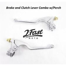 GP Style Clutch Brake Lever Set Combo w/Perch for 7/8