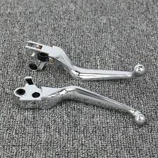 CHROME BRAKE & CLUTCH LEVERS For Harley Sportster Softail Dyna Touring Road King picture