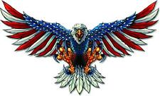 AMERICAN FLAG BALD EAGLE USA DECAL STICKER TRUCK VEHICLE WINDOW 6yr ae1 picture