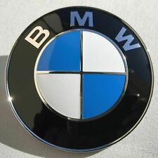 2PCS BMW Front Hood 82MM & Rear Trunk 74MM Emblem 51148132375 Badge Logo  picture