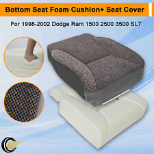 Driver Side Bottom Seat Cover + Foam Cushion For 98-02 Dodge Ram 1500 2500 3500 picture