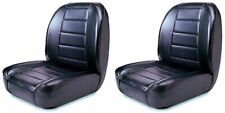 New Low Back Front Bucket Seat Black Pair For Jeep 1955-1986 CJ X 13400.01x2 picture