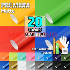 20 Colors Premium Matte Vinyl Wrap Sticker Decal Sheet Bubble Free Air Release picture