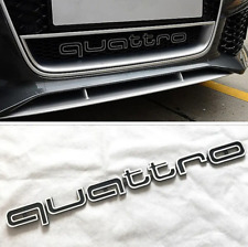 For Audi Front Hood Grille Emblem Badge Decal Quattro Black A3 A5 Q3 Q5 Q7 TT picture