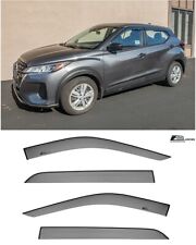 EOS Visors For 18-Up Nissan Kicks JDM Tape-On Style Side Window Vent Rain Guards picture
