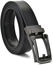 Men's Ratchet Belt Genuine Leather Mens Belt with Slide Ratchet Belts for men picture