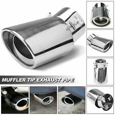 Car Chrome Stainless Steel Rear Exhaust Pipe Tail Muffler Tip Round Accessories picture
