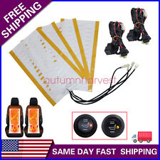 2 seats 12V Universal round switch seat heater,heated seat kit,4 pads picture
