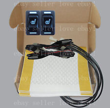 Hi-off-Lo rectangle switch seat heater,2 seats heated seat kit,fit all 12V cars picture