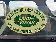 LAND ROVER STICKER FROM IRELAND WATERFORD 4X4 CENTRE 7