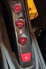 Fits Ferrari F12 F12 TDF 13-17 F1 Gear Button in Red Carbon Fiber Kit picture